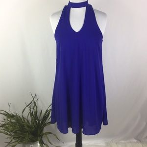Speechless Sleeveless Royal Blue Dress- Size Large